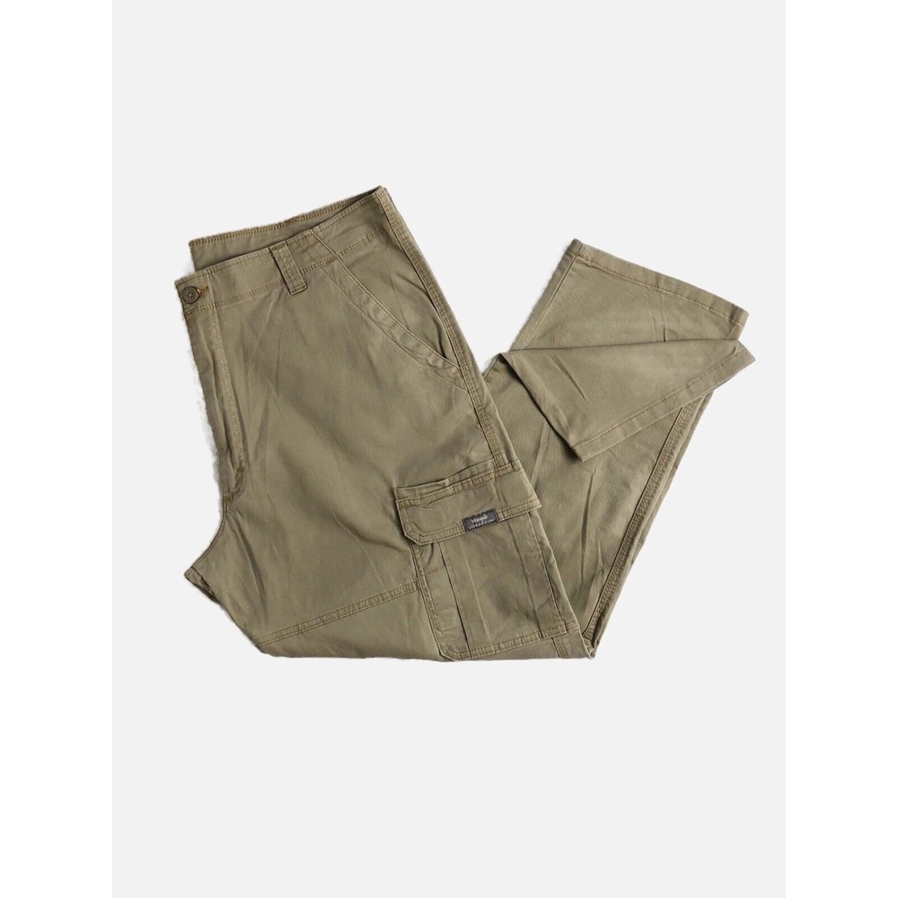 Wrangler Men’s Tan Khaki Cargo Carpenter Pants 40x30